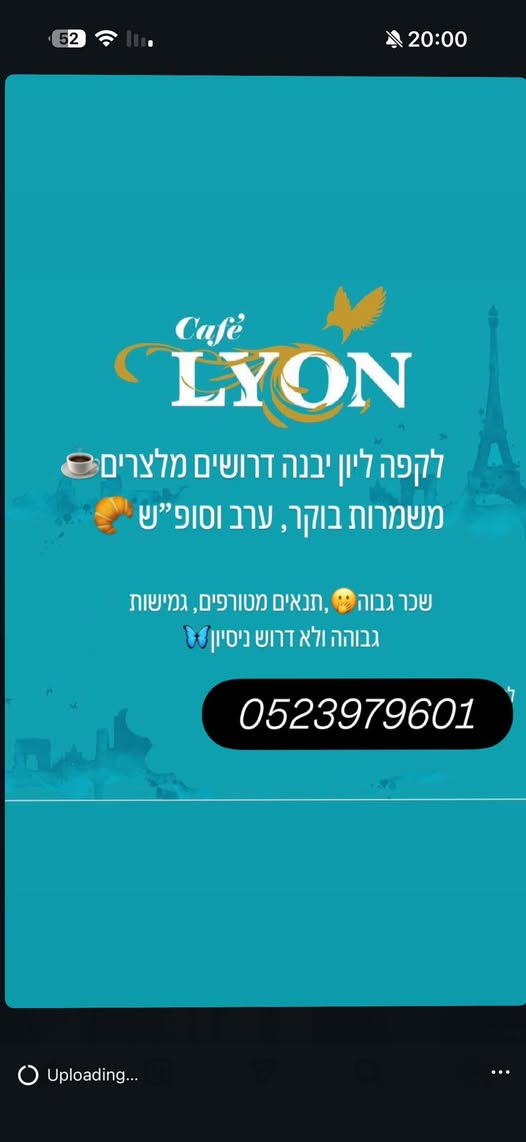 דרוש מלצר ביבנה