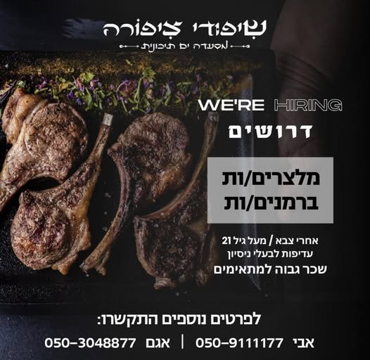 דרוש מלצר באילת