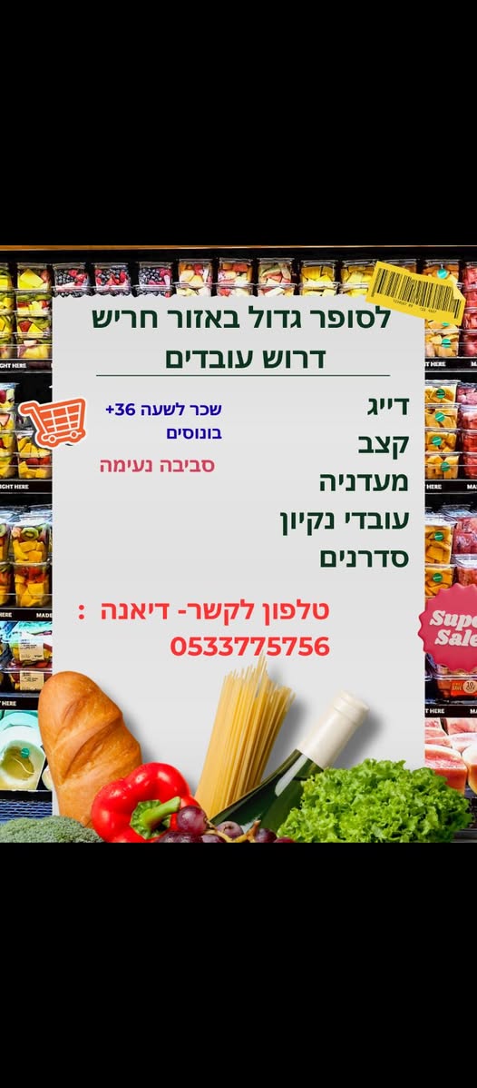 דרוש סדרן בחדרה