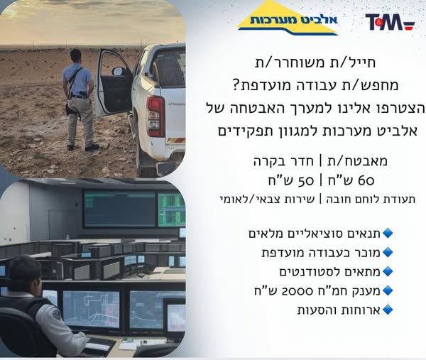 דרוש אבטחה בבאר שבע