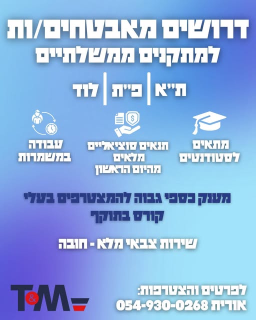 דרוש אבטחה בתל אביב