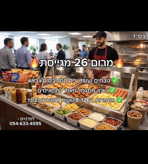 דרוש עובדי מטבח בדרום
