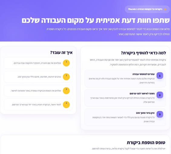 דרוש עובד כללי בתל אביב