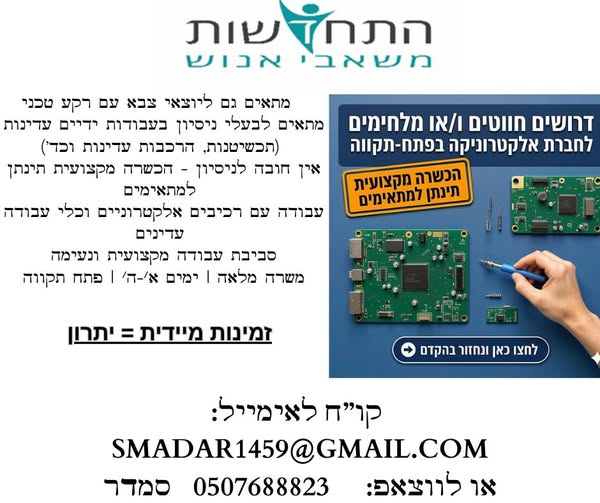 דרוש הלחמות בפתח תקווה