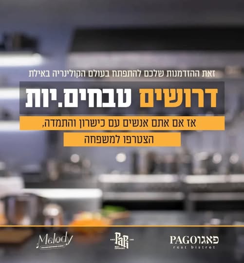 דרוש טבחים באילת