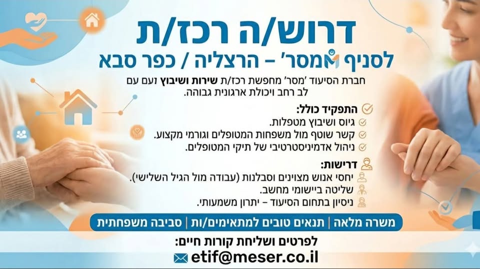 דרוש ניהול בתחום חשבונאות וכספים בהרצליה