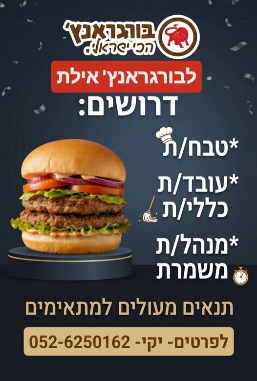 דרוש עובדי מטבח במלון באילת