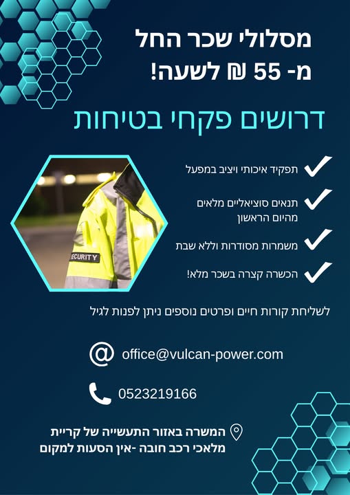 דרוש ללא נשק בקריית מלאכי