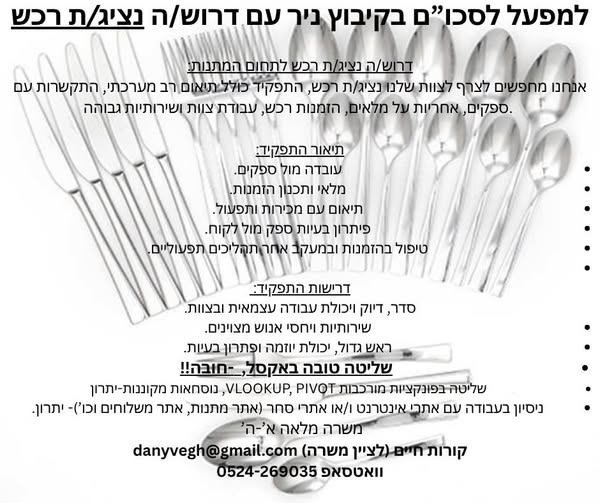דרוש תפעול בנתיבות