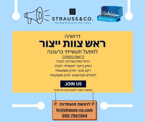 דרוש עובד/ת בתחום ניהול בהשרון