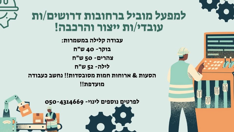 דרוש עובד/ת בתחום מנקה רחובות ברמלה