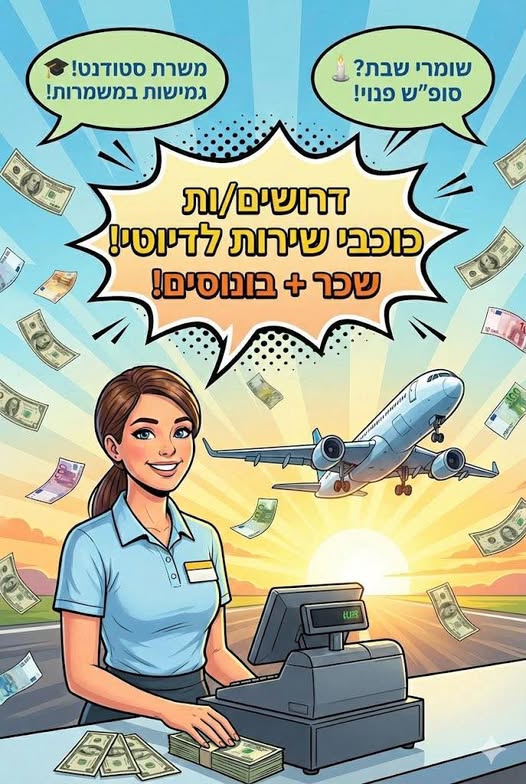דרוש עובד/ת בתחום קמעונאות באשקלון