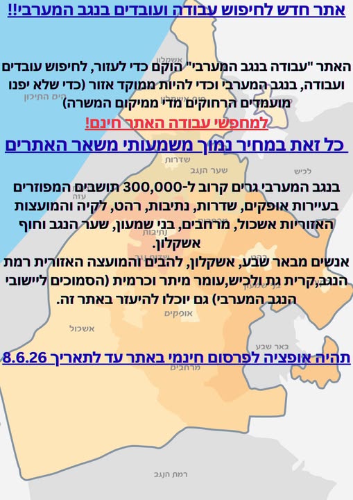 דרוש עובד/ת בתחום מנהלה ומזכירות בנגב