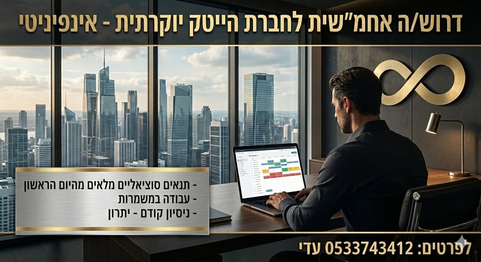 דרוש עובד/ת בתחום מסעדנות, בתי קפה וקייטרינג ברעננה