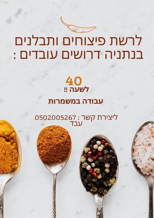 דרוש עובד/ת בתחום מכונות ותעשיה בנתניה