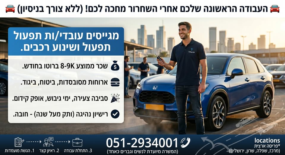 דרוש עובד/ת בתחום לוגיסטיקה ומחסנים במרכז