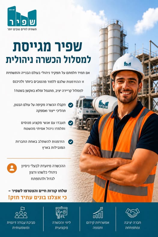 דרוש עובד/ת בתחום ניהול באשדוד