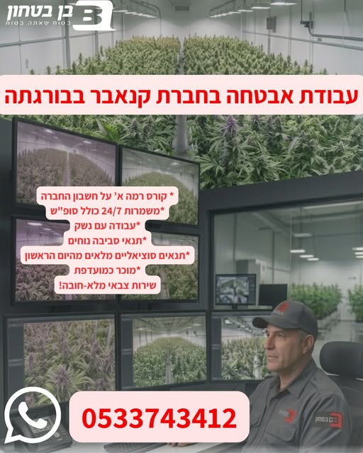 דרוש עובד/ת בתחום אבטחה ושמירה בחדרה