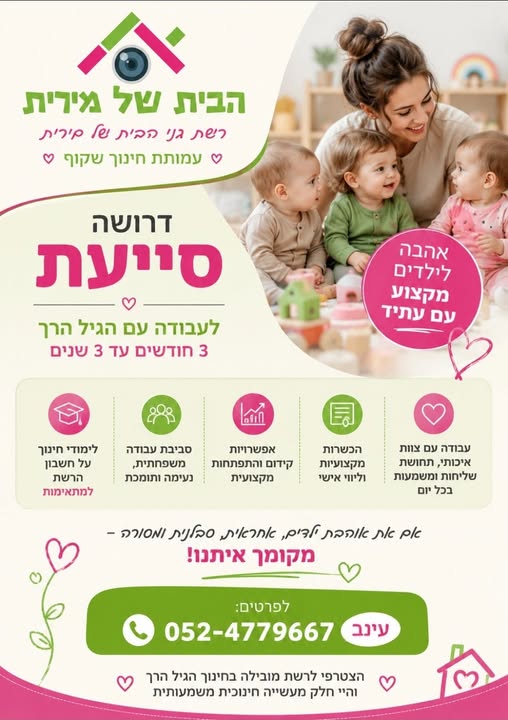 דרוש עובד/ת בתחום הוראה והדרכה בראשון לציון