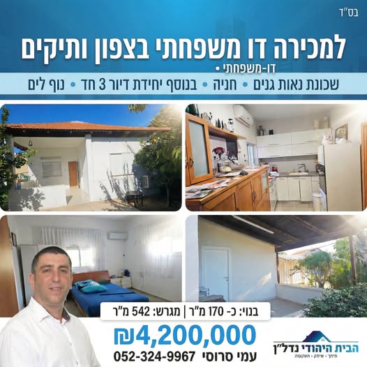 דרוש עובד/ת בתחום בינוי ונדלן בבצפון