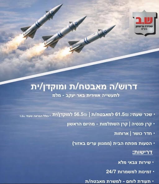 דרוש עובד/ת בתחום מנהלה ומזכירות בבאר יעקב