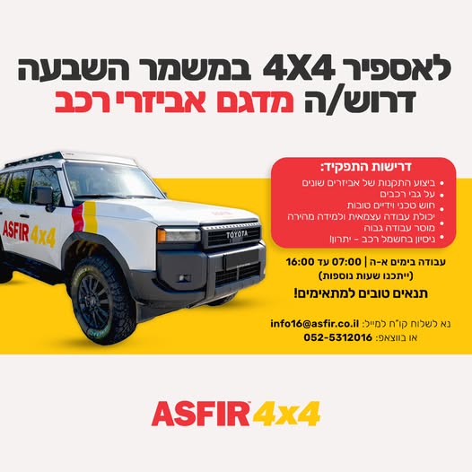 דרוש עובד/ת בתחום טכנאים בירושלים