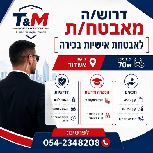 דרוש עובד/ת בתחום הוראה והדרכה בקרית מלאכי