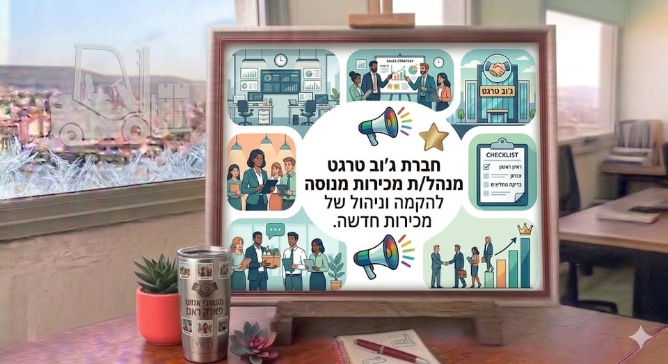 דרוש/ה מנהל מכירות באשקלון