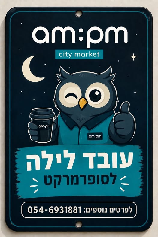 דרוש/ה עובד לילה מצטיין! במרכז