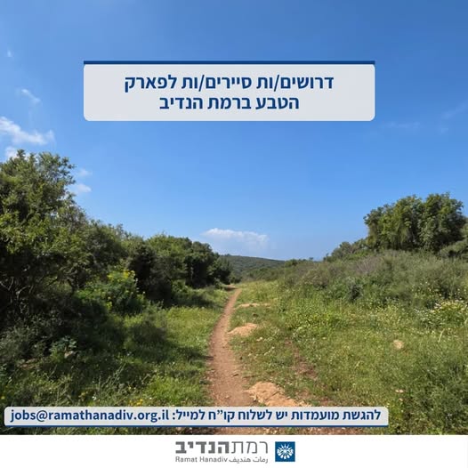 דרושים סיירים/ות לפארק הטבע ברמת הנדיב באזור צפון