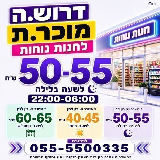 דרושים.ות מוכר.ת אחמ"ש.ית מתדלק.ת מנהל.ת תחנה משרות ברשתות אופנה , פארם , כלי בית , חשמל ,רשת סופר פלוס ועוד בתנאי בחולון