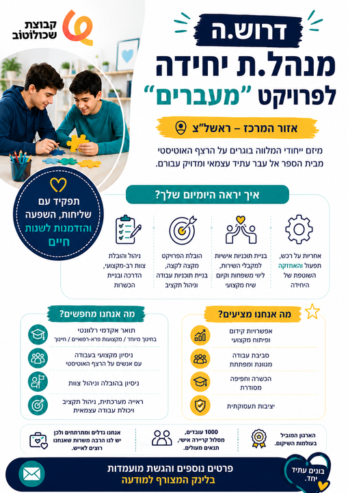 דרוש/ה שליח וה במרכז