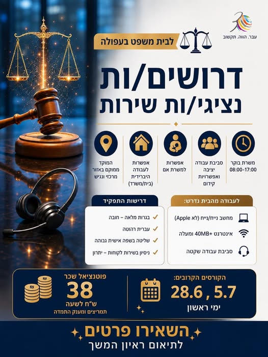 דרושים נציגי מענה טלפוני בעפולה