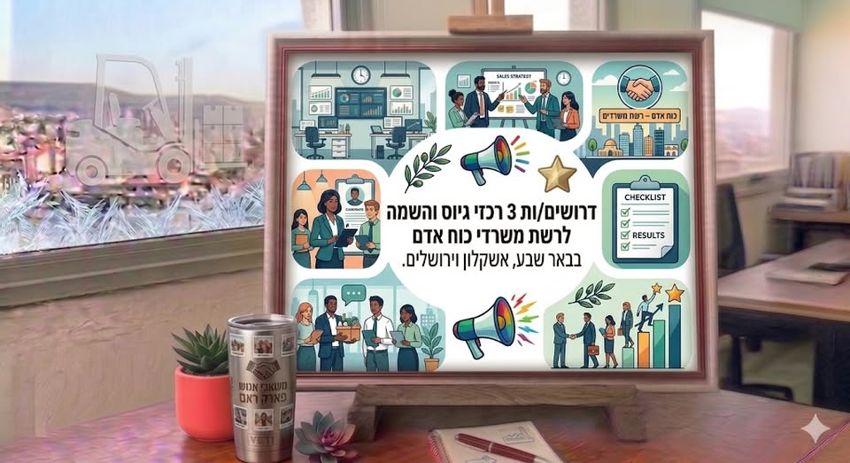 דרוש/ה רכז/ת גיוס והשמה למשרד כוח אדם בבאר שבע אשקלון וירושלים שלוש משרות מטורפות המשרד הכי משפחתי בעיר מחפש רכז/ת חדשה!