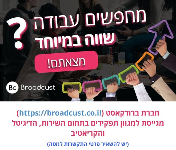 דרושים נציגי טלמיטינג ונציגי טלמרקטינג בהשרון