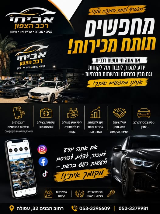 דרושים שיווק ברשתות חברתיות ואיש שיווקים באזור צפון