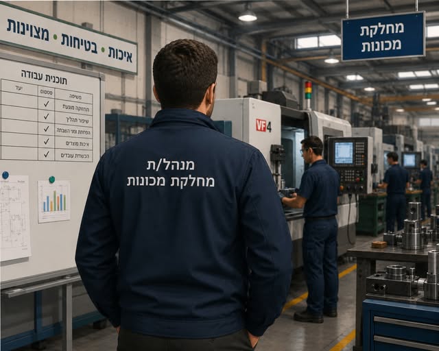 דרוש/ה הנדסאי/ת מכונות לניהול מחלקת מכונות* * בטבריה