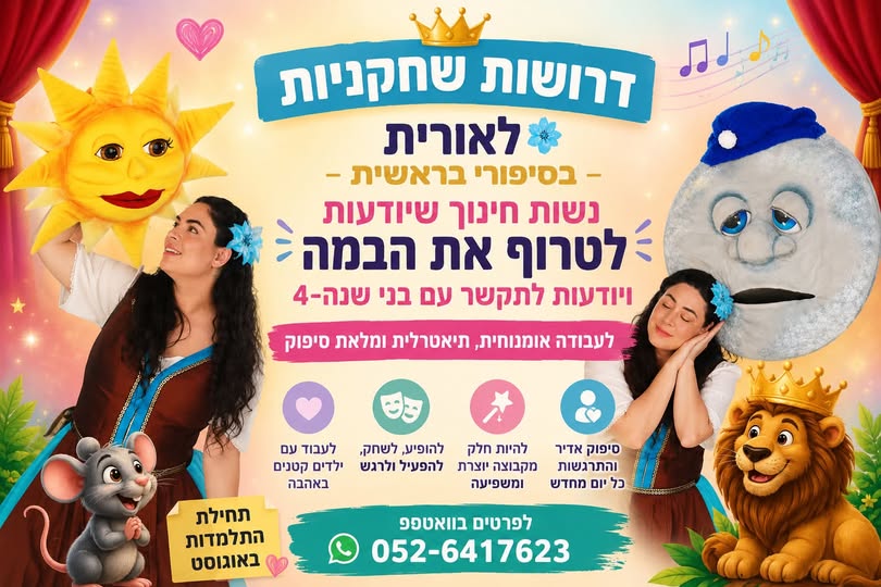 דרוש/ה מורים בבאר שבע