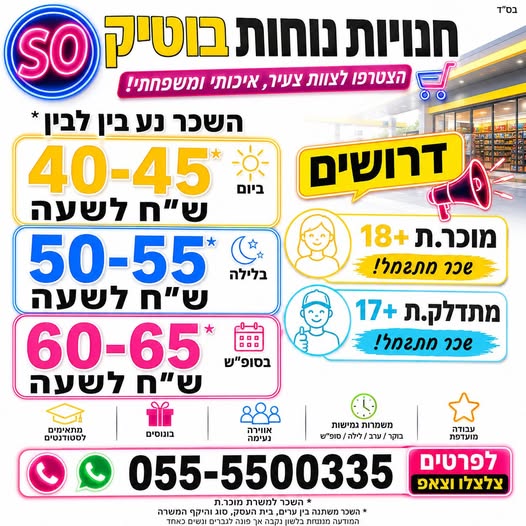 דרוש/ה נציג/ה פיננסית ורכז/ת שירות באשקלון