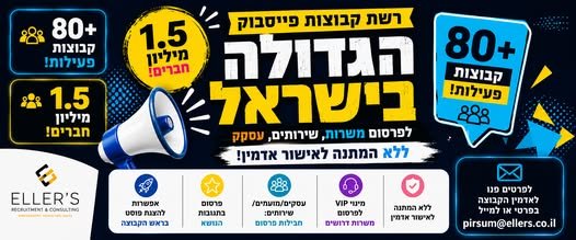 דרוש/ה מנהל/ת טריטוריות בינלאומיות ופיתוח שווקים להצטרפות לצוות הגלובלי במרכז