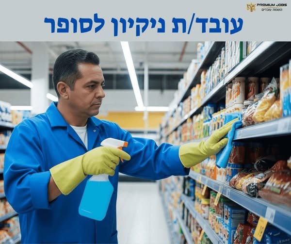 דרוש/ה עובד/ת ניקיון רשת מזון בנשר