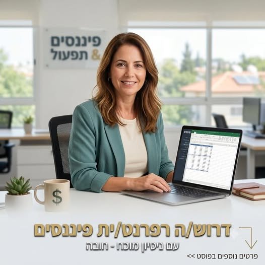 דרוש/ה רפרנט/ית תפעול לפיננסים (ללא ביטוח כללי) בעבודה מהבית