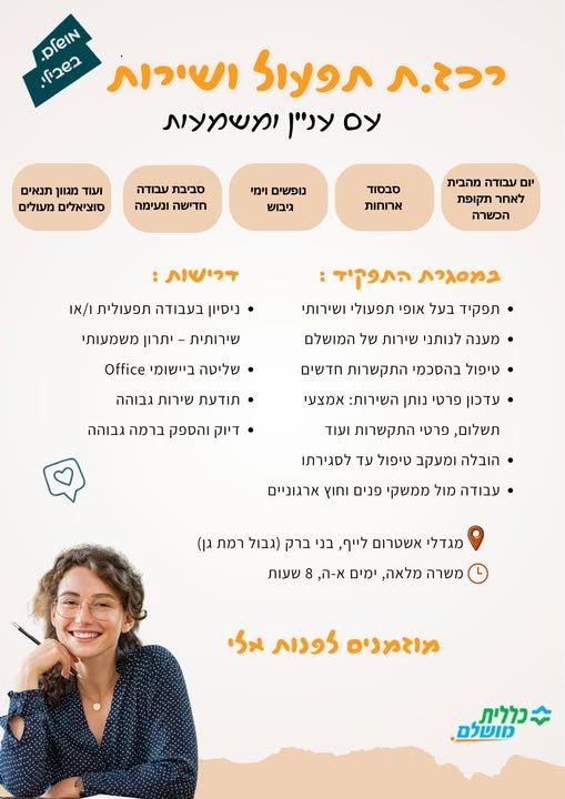 דרושים עבודה חדשה או מכירים מישהו שמחפש? ​אנחנו מגייסים לצוות של כללית מושלם לשתי משרות שוות במיוחד (כל התנאים המדויקים מופיעים בתמונה ): ​ אחראי/ת קשרי ספקים רכז/ת קשרי רופאים ​ ,היי חברים מחפשים עבודה חדשה או מכירים מישהו שמחפש? ​אנחנו מג בתל אביב