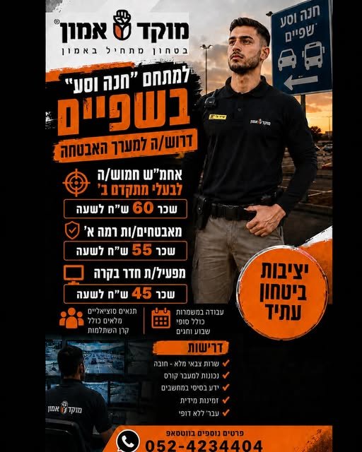 דרוש/ה למערך האבטחה: אחמ