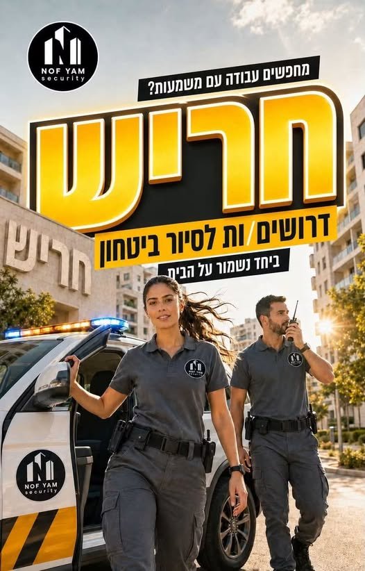 דרושים מאבטחים/ות לסיור ביטחון חריש ! זה הזמן להתגייס ליחידת סיור ביטחון בעיר בחריש, ביחד נשמור על הבית!
