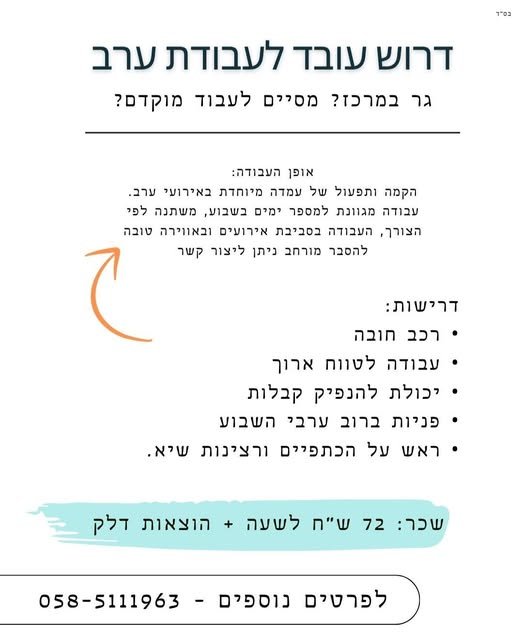 דרוש/ה פקיד/ת תפעול בהשרון