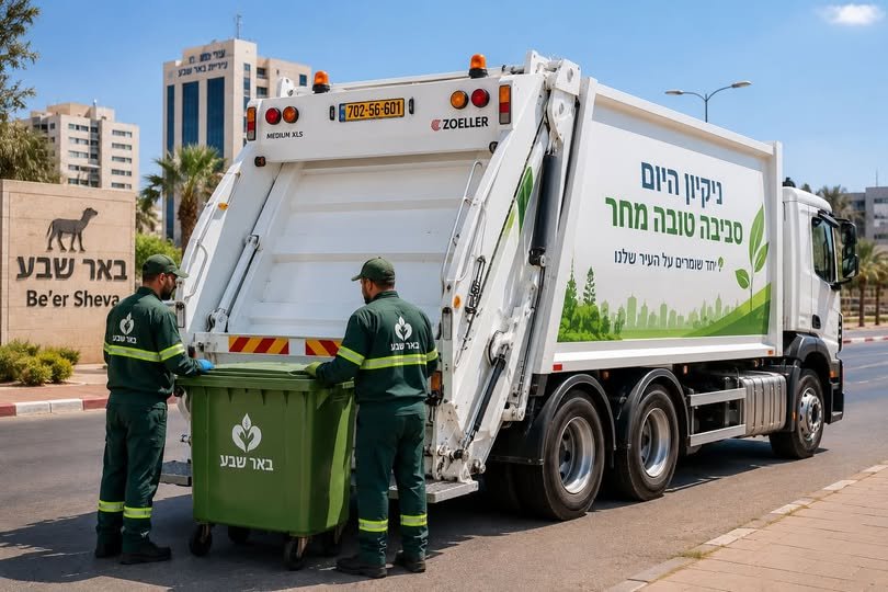 דרוש/ה נהג מעל 15 טון - משאית דחס - באר שבע והסביבה עבודה + 2 עוזרי נהג - 5