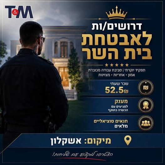דרושים באבטחה בקרית גת