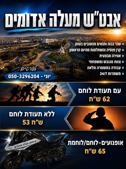 דרוש/ה ללא נשק במעלה אדומים