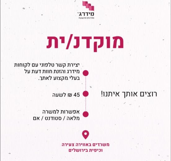 דרושים מוקדנים:)